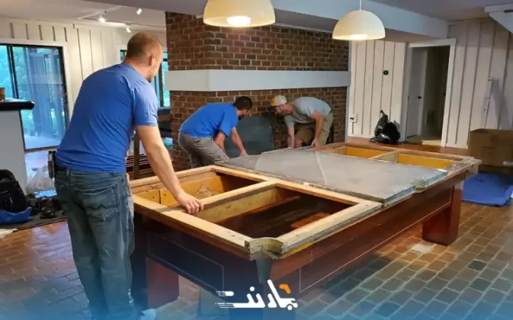 حمل میز بیلیارد در اصفهان